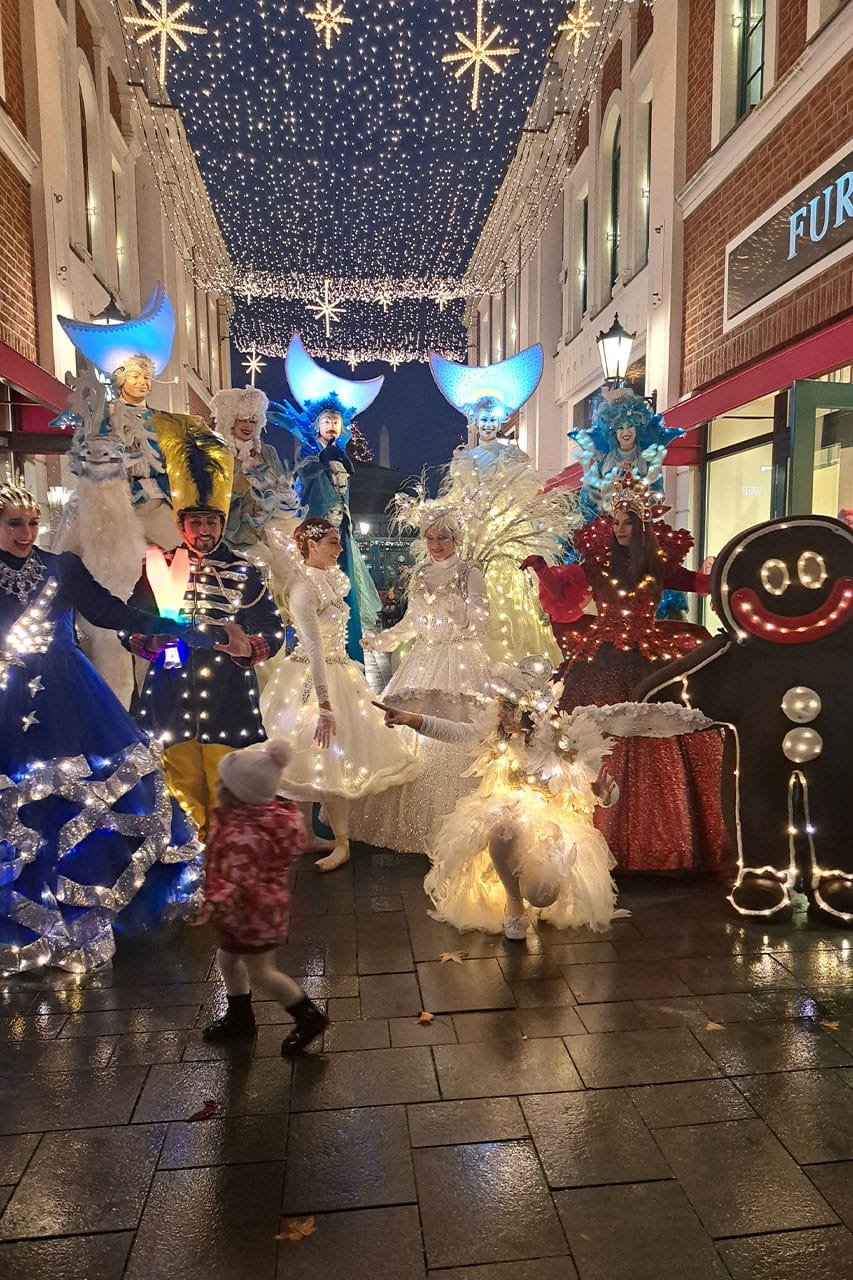 Weihnachtsparade Outlet Center Neumünster von Les Lionnes entwickelt und umgesetzt
